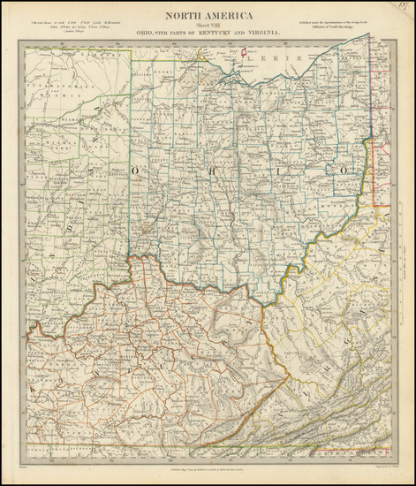 51-West Virginia, Kentucky, Indiana and Ohio Map By SDUK