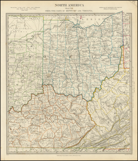 13-West Virginia, Kentucky, Indiana and Ohio Map By SDUK