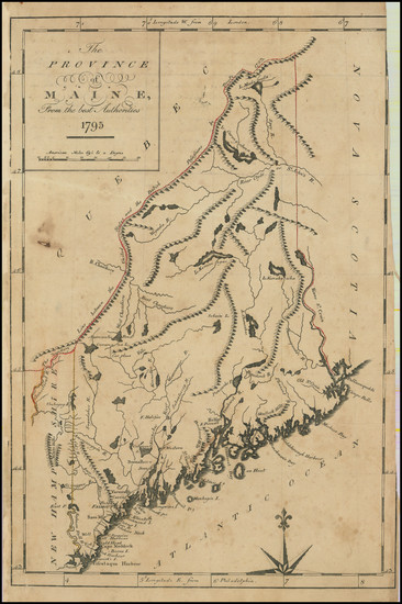 29-Maine Map By John Reid