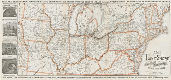 70-Midwest, Illinois, Indiana, Ohio, Michigan and Plains Map By Matthews-Northrup & Co.