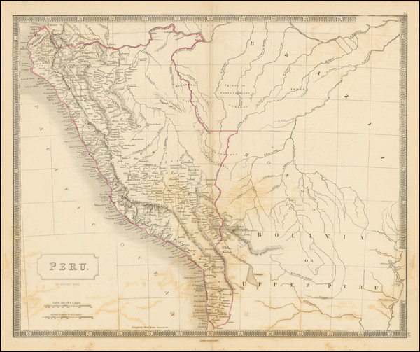 84-Peru & Ecuador Map By Sidney Hall