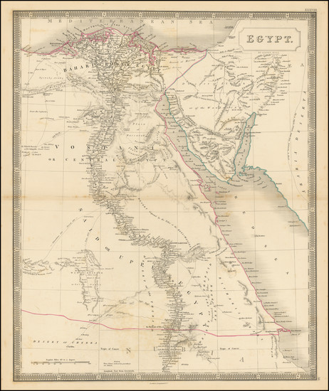 93-Egypt Map By Sidney Hall