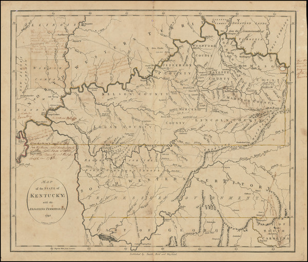 20-Kentucky and Tennessee Map By John Reid