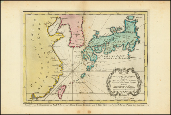 39-China, Japan and Korea Map By J.V. Schley