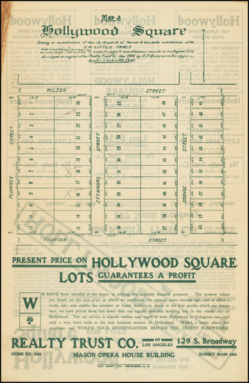 27-Los Angeles Map By Realty Trust Co. of Los Angeles