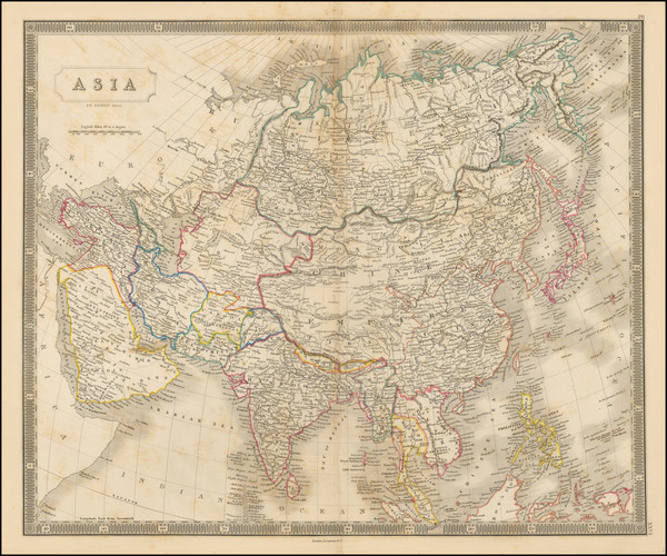 14-Asia Map By Sidney Hall