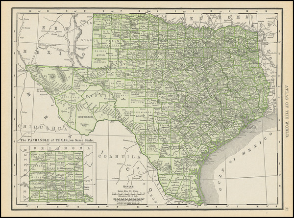 16-Texas Map By Rand McNally & Company