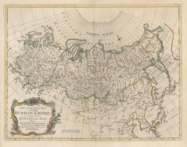 15-Europe, Russia, Asia and Russia in Asia Map By Thomas Kitchin