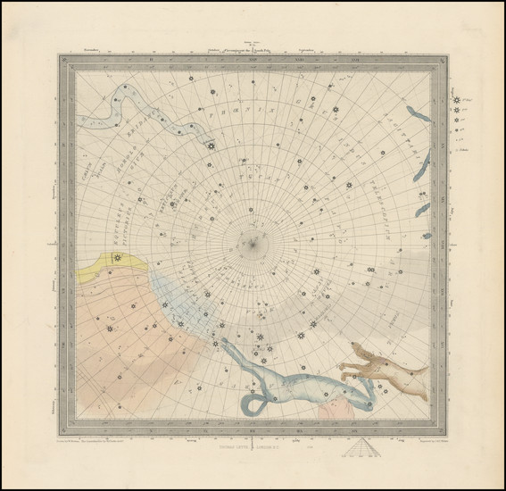 58-Celestial Maps Map By Letts & Son