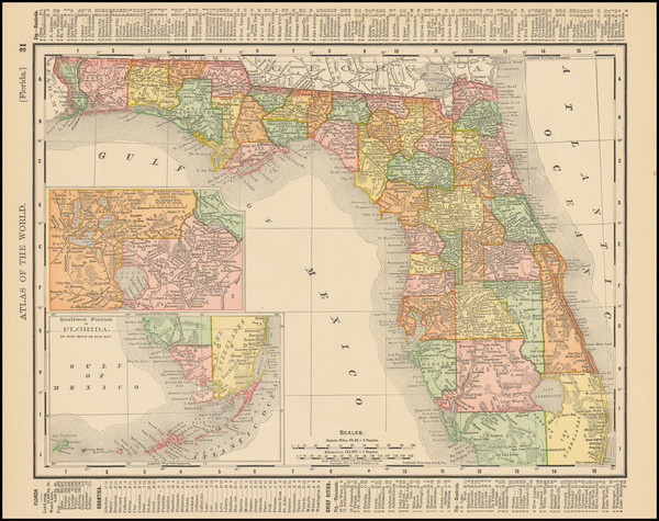 29-Florida Map By Rand McNally & Company