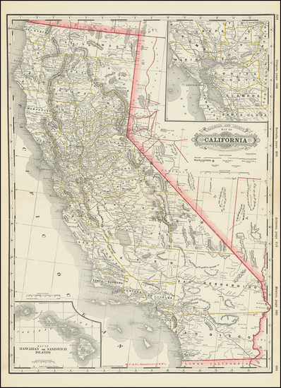 14-California Map By George F. Cram