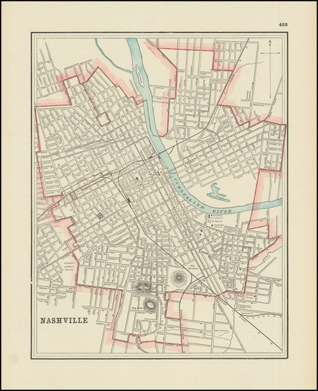 49-Tennessee Map By George F. Cram