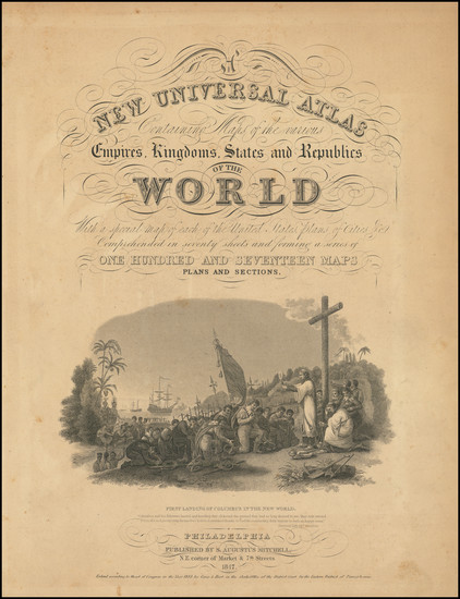 7-Title Pages Map By Samuel Augustus Mitchell