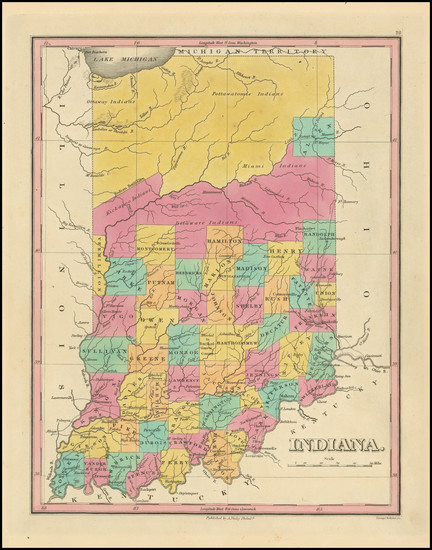 45-Indiana Map By Anthony Finley