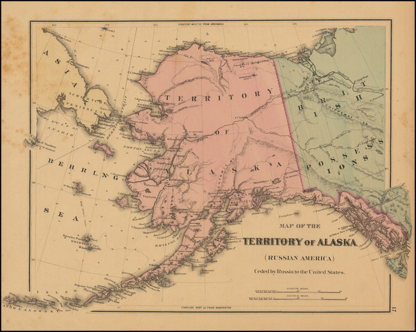 77-Alaska Map By O.W. Gray