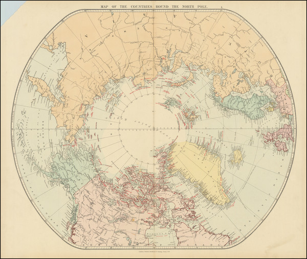 65-Polar Maps Map By Edward Stanford