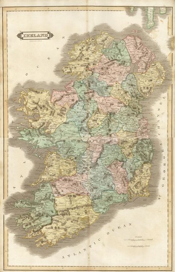 49-Ireland Map By Daniel Lizars