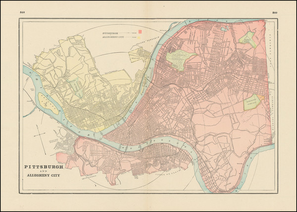 34-Pennsylvania Map By George F. Cram