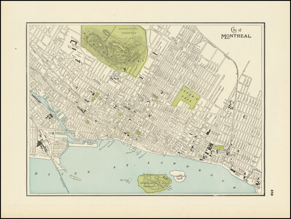 75-Eastern Canada Map By George F. Cram