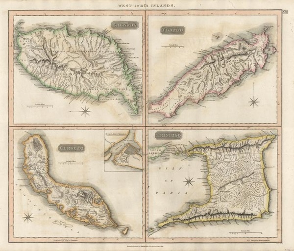 97-Caribbean Map By John Thomson