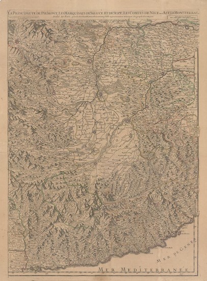 32-Europe, France and Mediterranean Map By Alexis-Hubert Jaillot