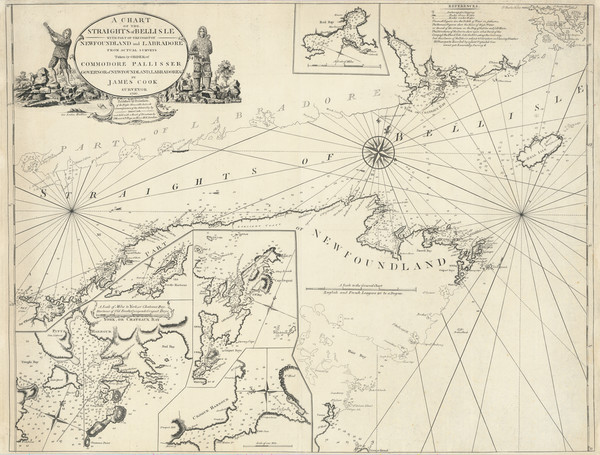 83-Eastern Canada Map By James Cook