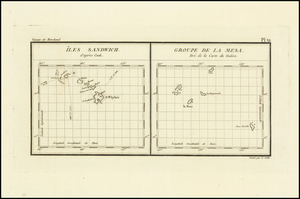 85-Hawaii and Hawaii Map By Etienne Marchand