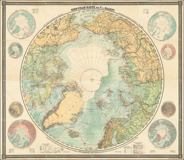 93-Polar Maps Map By Vincenz von Haardt von Hartenthurn