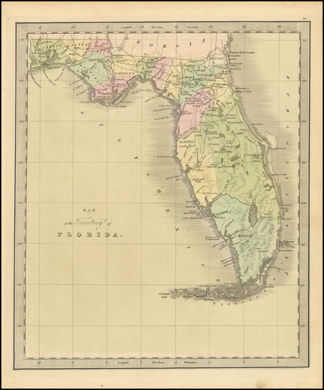 69-Florida Map By Jeremiah Greenleaf