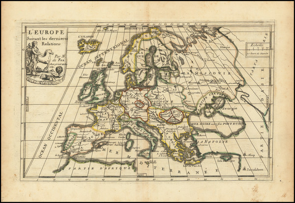 31-Europe Map By Nicolas de Fer