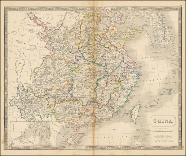 35-China Map By Sidney Hall