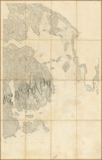 88-Maine Map By U.S. Coast & Geodetic Survey / George Davidson