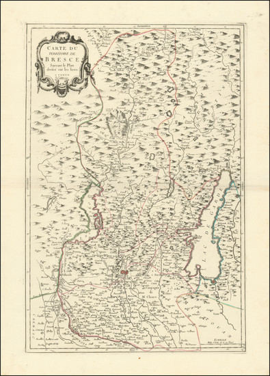 25-Northern Italy Map By Paolo Santini / Giovanni Antonio Remondini