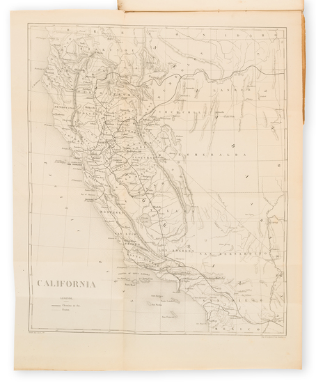 90-California Map By Ernest Frignet