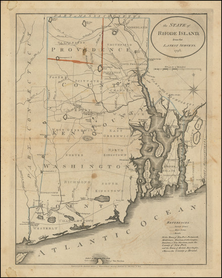 99-Rhode Island Map By John Reid