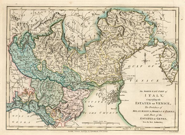 35-Europe, Switzerland and Italy Map By Robert Wilkinson