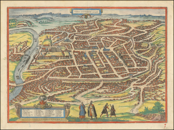 100-Poland and Baltic Countries Map By Georg Braun  &  Frans Hogenberg