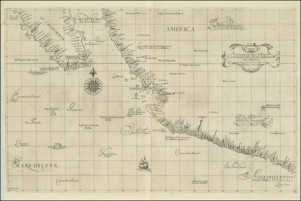 91-Mexico, Baja California and California Map By Robert Dudley