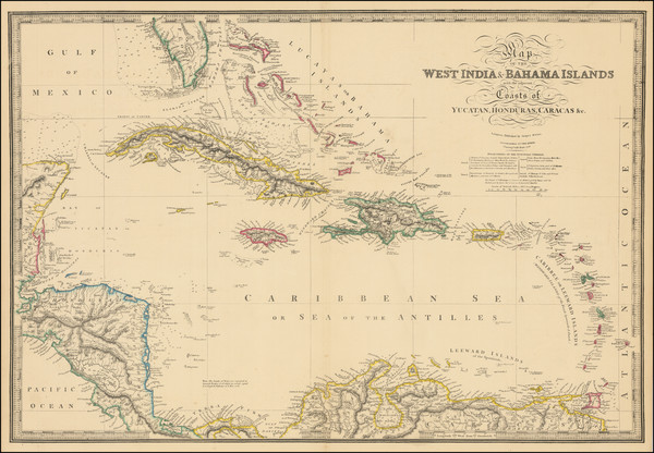 1-Florida, Caribbean and Central America Map By James Wyld