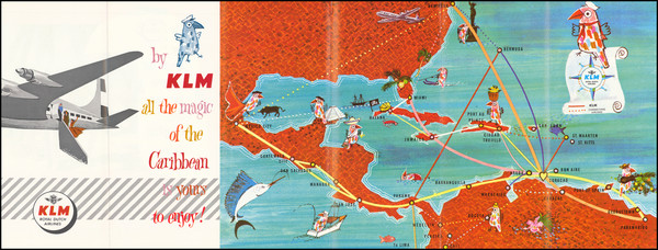 17-Florida and Caribbean Map By KLM