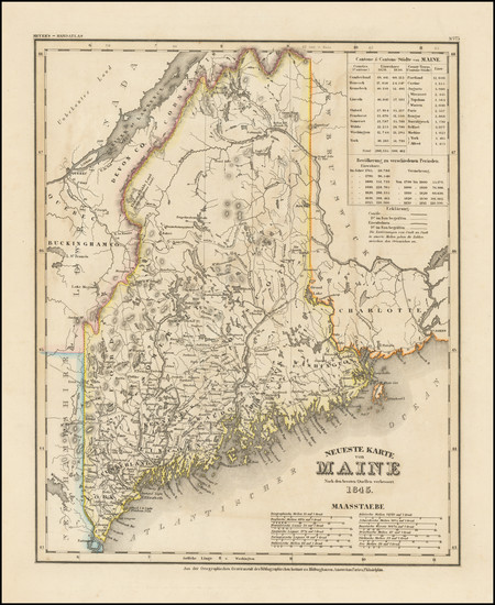 64-Maine Map By Joseph Meyer