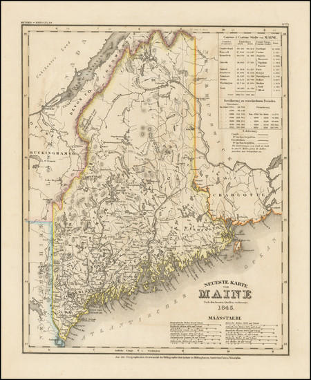 84-Maine Map By Joseph Meyer