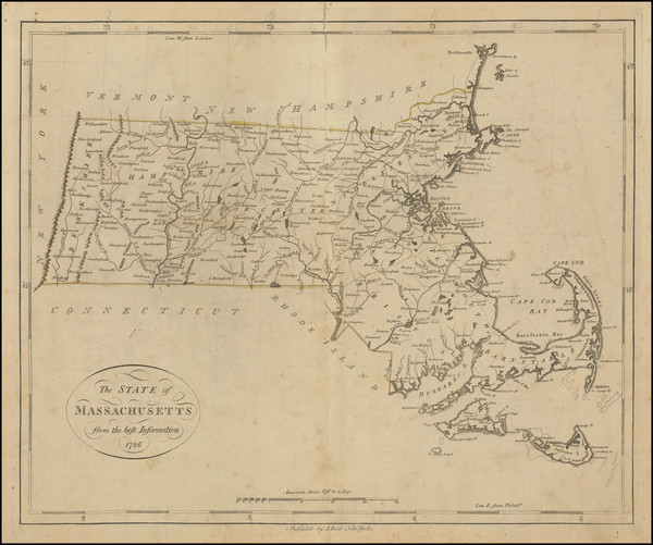 43-Massachusetts Map By John Reid