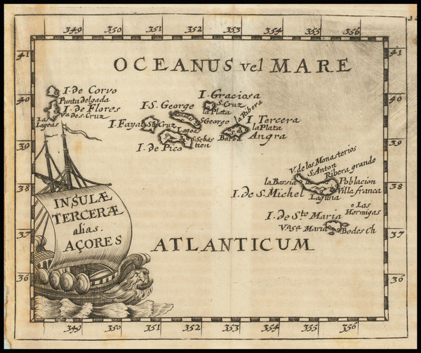 16-Portugal and Azores Map By Pierre Du Val / Johann Hoffmann