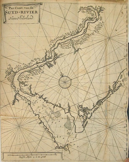 17-Mid-Atlantic, New Jersey and Pennsylvania Map By Daniel Pieterszoon De Vries