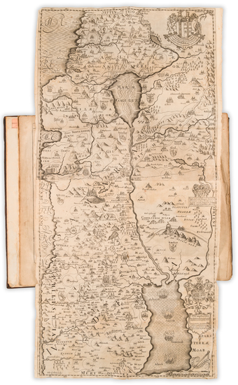 42-Holy Land and Rare Books Map By Thomas Fuller