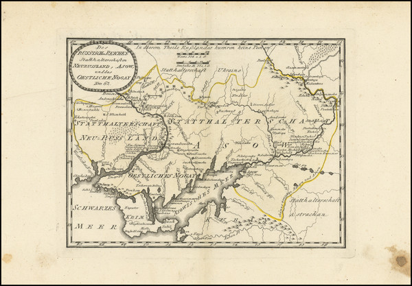 27-Russia and Ukraine Map By Franz Johann Joseph von Reilly