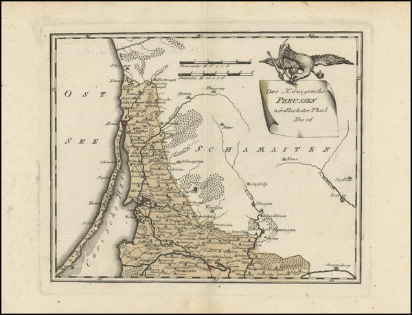 10-Baltic Countries Map By Franz Johann Joseph von Reilly