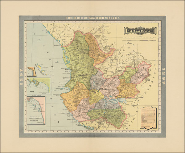 8-Mexico Map By Antonio Garcia y Cubas