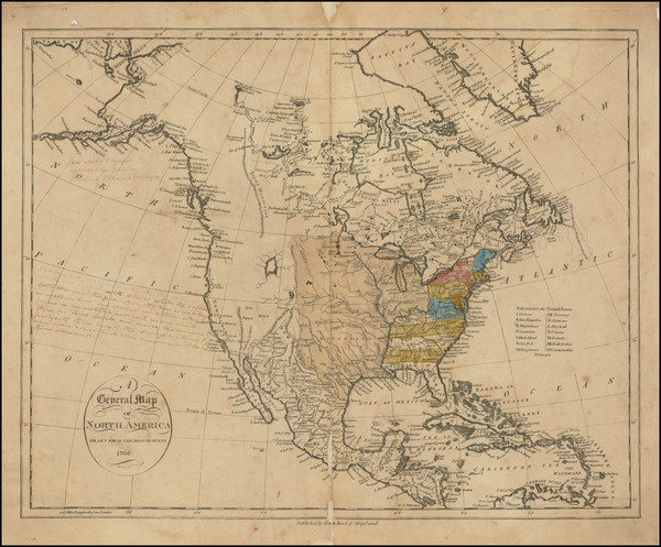 63-North America Map By John Reid